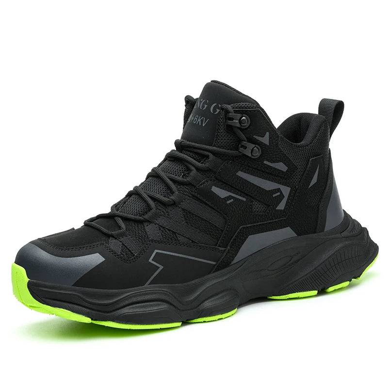 Zapatos de seguridad con puntera de acero para hombre, botas de trabajo industriales antideslizantes, antiperforación y antigolpes, ligeras y con certificación CE.