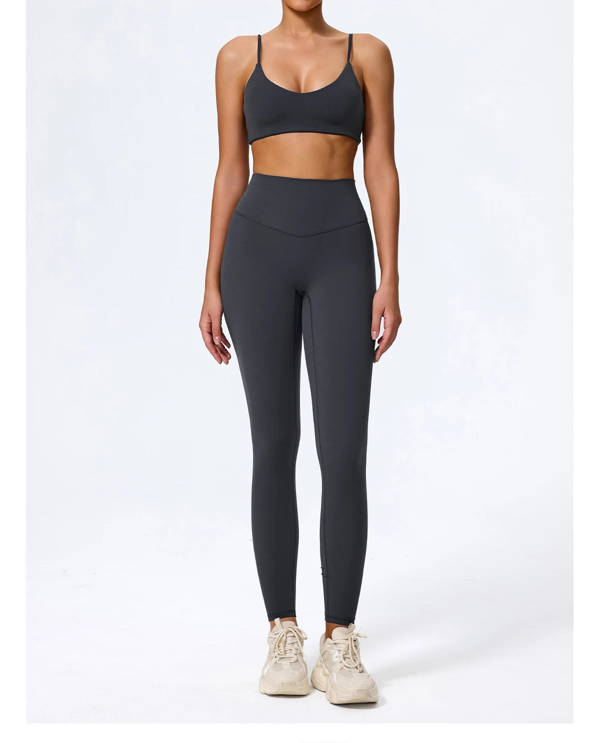 Ctenkevet - Conjunto deportivo de 2 piezas sin mangas para mujer, de verano, para gimnasio, yoga, de cintura alta, transpirable, mallas deportivas para mujer