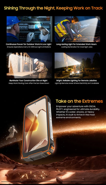 [Estreno mundial] Blackview OSCAL PILOT 1: Teléfono resistente, smartphone de 6 GB y 256 GB, pantalla HD+ de 6,67", batería de 15000 mAh y NFC.