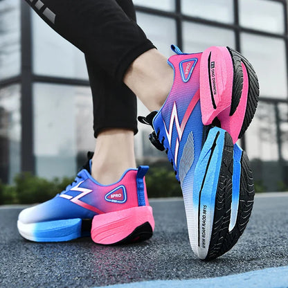 Zapatillas deportivas de moda para hombre, de malla transpirable, para maratón en primavera, cómodas.