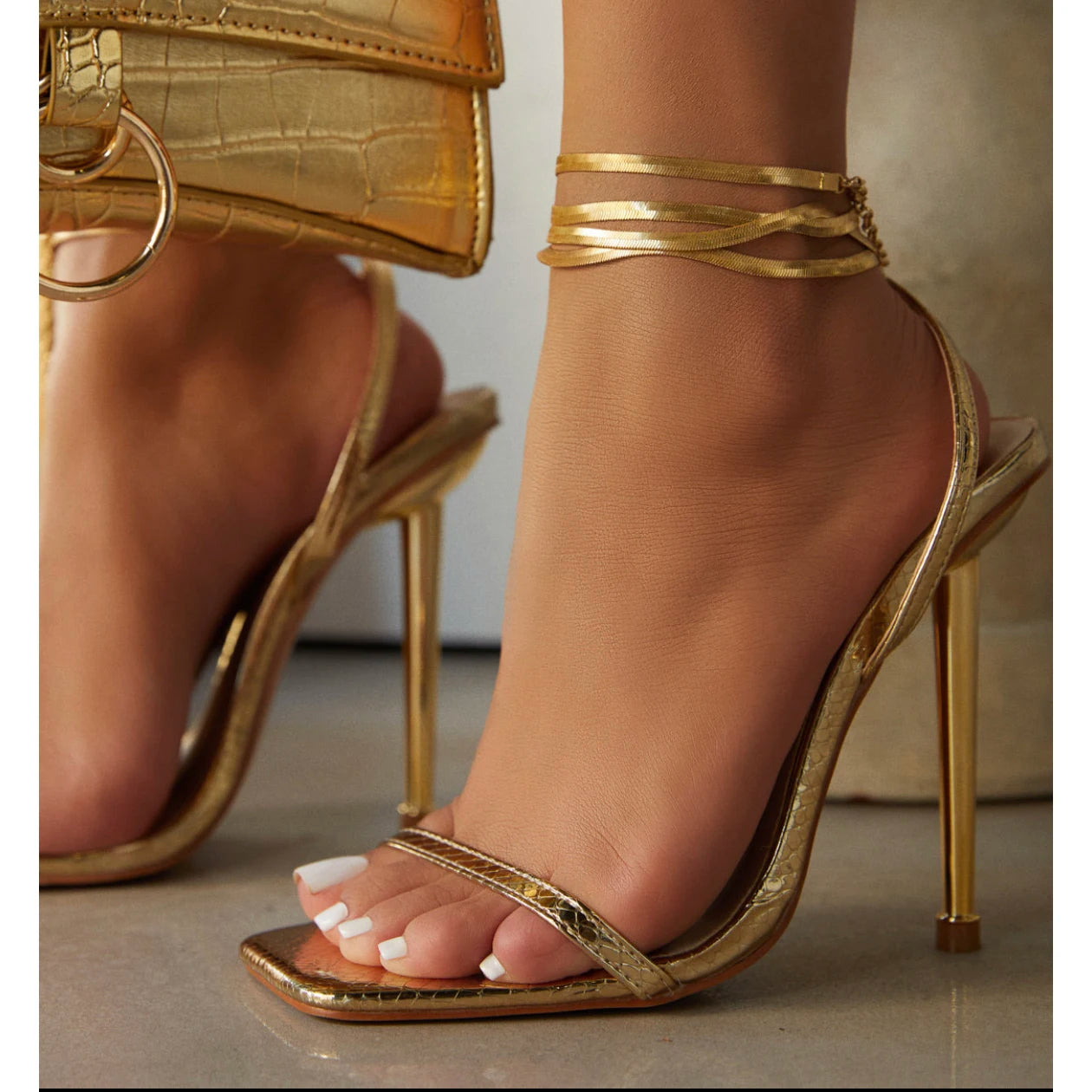 Sandalias de tacón alto para mujer, zapatos de verano 2023 con punta cuadrada y tiras cruzadas, para mujer, sexys, para fiesta, con tacón fino