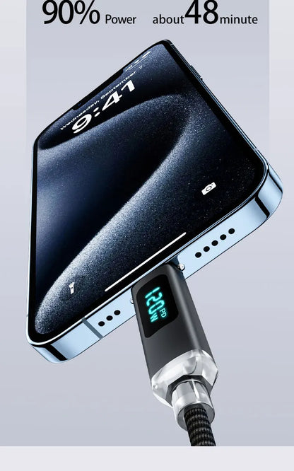 Cable USB tipo C JINMUXI PD de 120 W a USB C de 6 A, cargador de carga rápida para OPPO, Realme, Huawei Poco, Samsung, iPhone 15, cable de pantalla 16