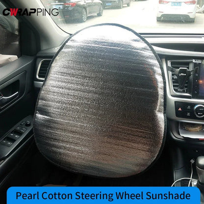 Parasol para coche, techo corredizo, volante, parasol con doble aislamiento térmico, protección, accesorios interiores