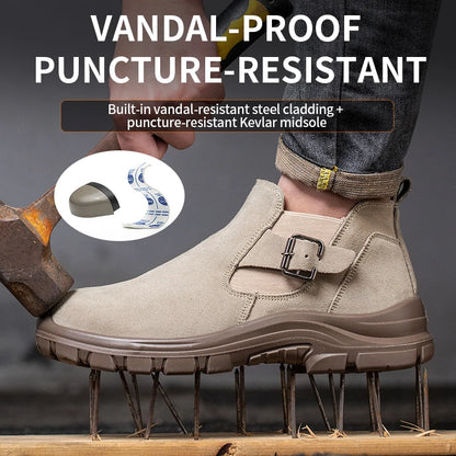 Zapatos de seguridad de moda con puntera de acero para hombre, zapatillas de trabajo, tenis de seguridad, protección industrial para los pies. Originales.