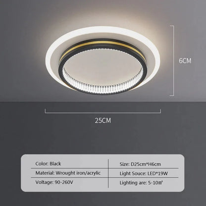 Lámpara de techo LED moderna de lujo para decoración del hogar, lámpara de iluminación para entrada, pasillo, dormitorio, sala de estar, iluminación interior