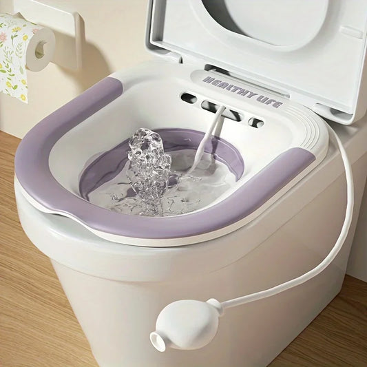 Lavabo de asiento plegable para mujeres embarazadas, ideal para el hogar, para el baño de glúteos, ginecológico, posparto y lactancia.