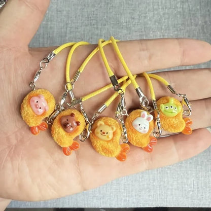 Nuevos accesorios de decoración para muñecas, adecuados para muñecas Labubu de 10 a 17 cm, lindo colgante de camarón, regalo para niños.