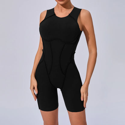 Mono deportivo acolchado para mujer, ropa deportiva para gimnasio, traje de fitness
