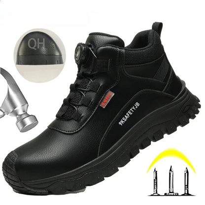 Zapatos de seguridad de 6 kV para hombre, modernos, con aislamiento, impermeables, antideslizantes, cómodos y transpirables.