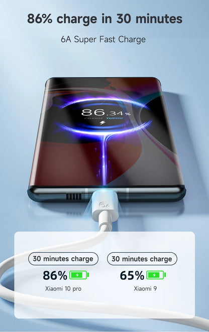 Cable USB tipo C original de Xiaomi, cargador rápido turbo de 120 W, 90 W y 67 W para Mi 15, 14, 13, 12 T Pro, 11 Ultra Poco X6, X7, Redmi Note BlackShark