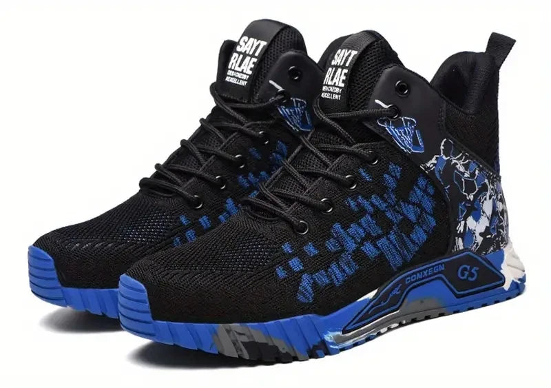 Zapatos de seguridad de caña alta con punta de acero para hombre y mujer, botas de seguridad indestructibles y antigolpes.