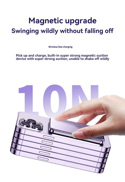 Cargador portátil magnético ultrafino Xiaomi de 500.000 mAh y 22,5 W PD con carga ultrarrápida para iPhone y Samsung.
