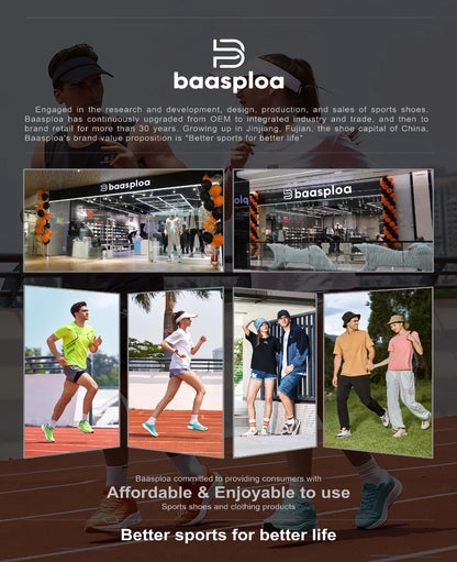Baasploa Men Hiking Shoes Outdoor Climbing Mesh Breathable Travel Walking Shoes Male Non-Slip Wear Resistant Comfortable Sneaker