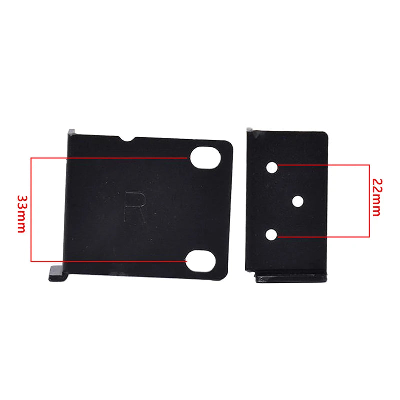 Kit de soportes de montaje en rack con tornillos y orejas de rack metálicas para grabadoras de vídeo en red (NVR) Hikvision 1U/1.5U/2U. Instalación de cámaras.