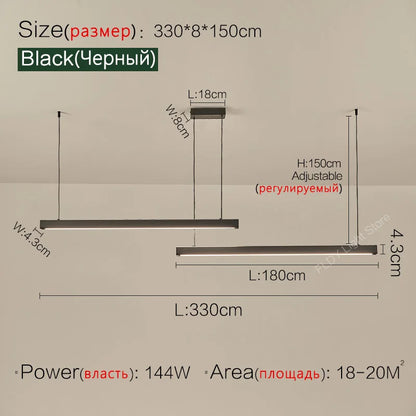 Lámpara de araña para comedor, lámpara nórdica moderna para mesa de comedor, lámpara de bar, luces para restaurante, luces de cocina, lámparas LED de tira para oficina.