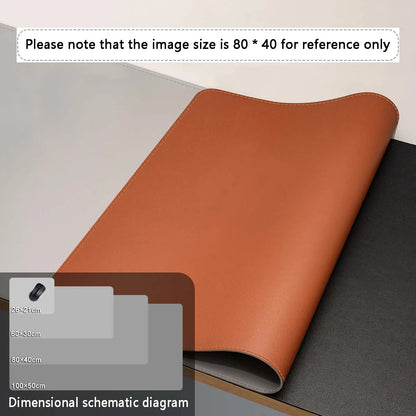 Alfombrilla de ratón de gran tamaño para escritorio de oficina, protector de piel sintética, impermeable, para teclado de escritorio, para juegos, accesorios para PC