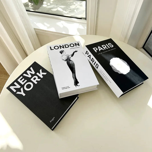 Libros de imitación modernos, decoraciones para el hogar, adornos de lujo para la mesa de centro, sala de estar, estudio, libros de imitación suaves, regalos.