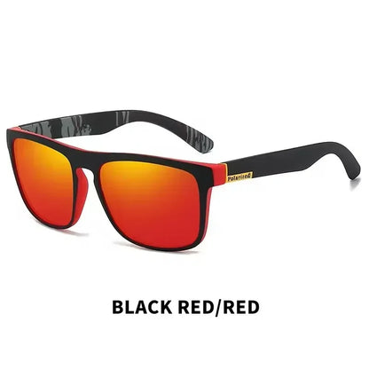 Gafas de sol deportivas de moda, polarizadas, con protección UV, personalizadas, con montura cuadrada de metal, para hombre y mujer, con protección UV400.
