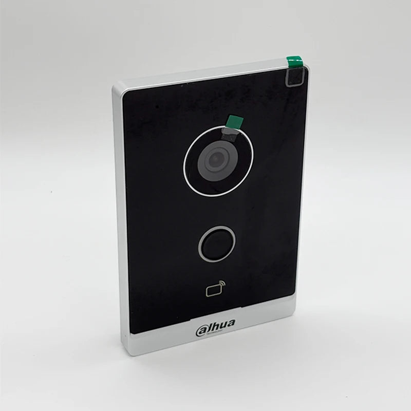 Videoportero Dahua VTO2211G-P-S2 de 2 MP con entrada IP, PoE, comunicación bidireccional, visión nocturna por infrarrojos y desbloqueo por tarjeta/aplicación.