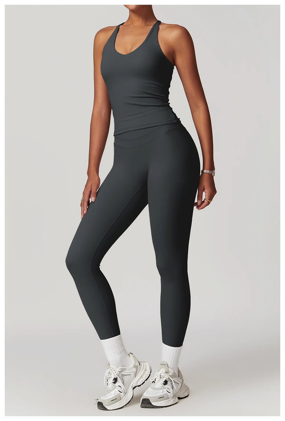 SWELTERING Conjunto de 2 piezas de ropa deportiva para mujer, conjunto de yoga, ropa deportiva para gimnasio, trajes de yoga, conjunto de fitness, chándales, sujetador deportivo, leggings para gimnasio