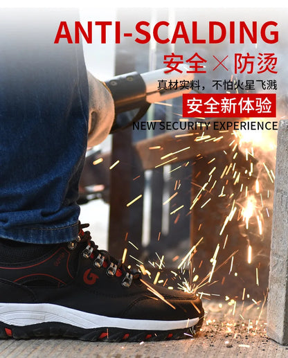 Zapatos de trabajo con forro polar para hombre y mujer, con puntera de acero, resistentes a perforaciones, acolchados y cálidos. Calzado de trabajo protector para mujer y hombre.