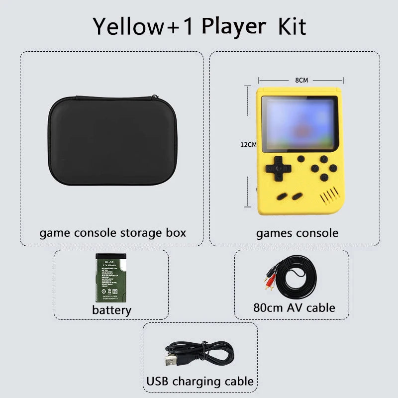 Consola retro arcade de 5 pulgadas con más de 500 juegos clásicos integrados para Game Boy, emulador de TV, videojuegos, reproductor de juegos portátil