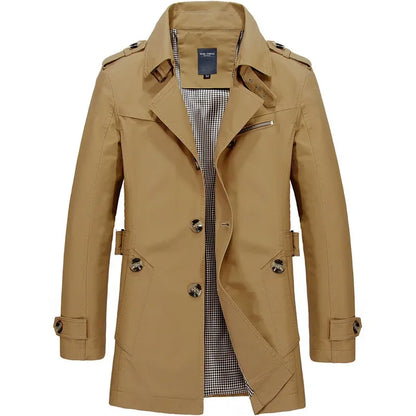 Chaqueta de trabajo informal de algodón para hombre, nueva chaqueta cortavientos de algodón puro, ligera, para primavera y otoño.