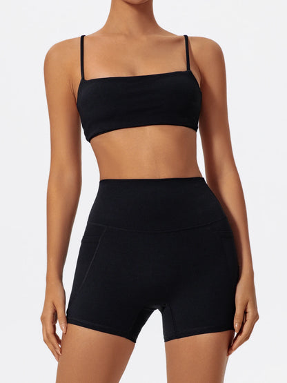 Ctenkevet - Conjunto de dos piezas para mujer, para gimnasio, entrenamiento, sujetador de yoga, pantalones cortos, ropa deportiva, camisola de secado rápido