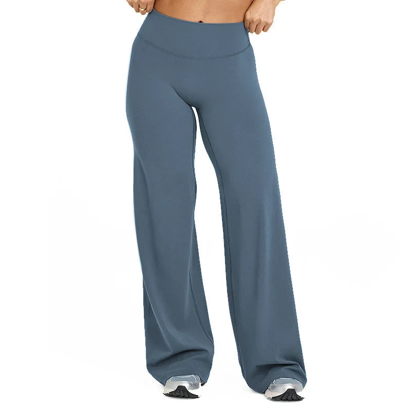 Pantalones rectos de tejido ultrasuave tipo mantequilla para mujer, pantalones de yoga de talle medio, mallas deportivas de tacto natural, leggings de pilates, pantalones deportivos para correr.