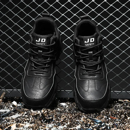 Zapatos de trabajo de seguridad unisex con puntera de acero, transpirables, antiaplastamiento, antipinchazos, calzado de protección laboral para hombres y mujeres, zapatillas, botas de seguridad.