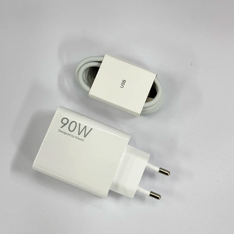 Xiaomi 90W Charger Fast Turbo Charging Wall Power Adapter 1M 6A Type C Cable Xiaomi Mi 15 14 Ultra Pro POCO X7 X6 Redmi Note 11T