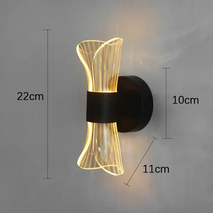 Aplique de pared LED, iluminación interior, decoración para el hogar, sofá, dormitorio, sala de estar, pasillo, mesita de noche, espejo de lujo, lámpara de pared nórdica