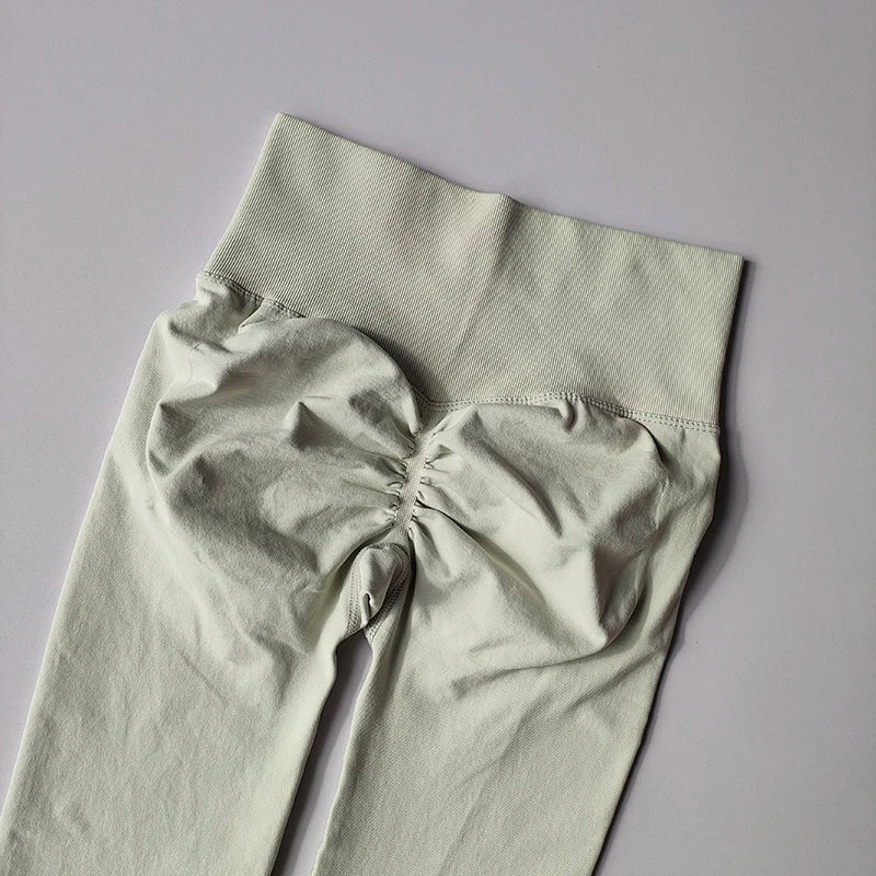 Traje de yoga sin costuras para levantamiento de cadera, sujetador deportivo para mujer, traje de yoga de secado rápido, leggings ajustados con alto contenido de grasa para gimnasio.