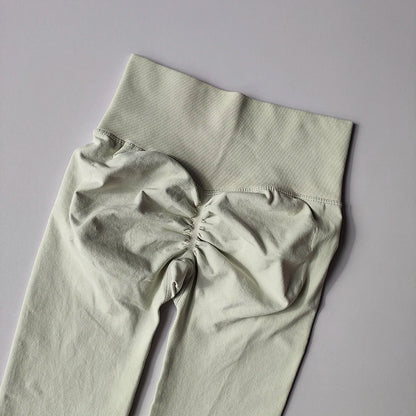 Traje de yoga sin costuras para levantamiento de cadera, sujetador deportivo para mujer, traje de yoga de secado rápido, leggings ajustados con alto contenido de grasa para gimnasio.