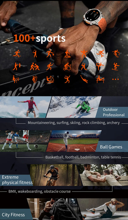 Reloj inteligente con GPS para hombre, pulsera deportiva con control del ritmo cardíaco, Bluetooth, llamadas, 530 mAh, resistente al agua hasta 3 ATM, 2025