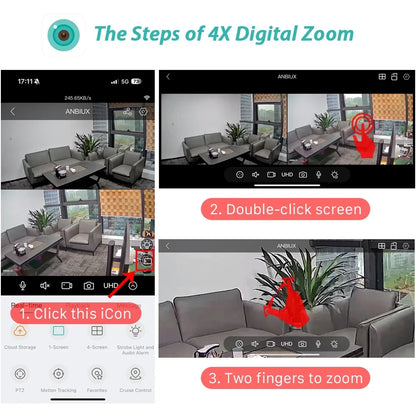 Cámara solar WiFi 4K HD para exteriores con batería integrada y doble lente. Cámara de seguridad 2K con panel solar y sistema de videovigilancia inalámbrico CCTV iCSee.