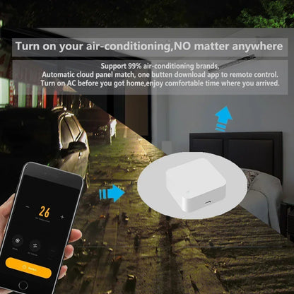 Control remoto inteligente Tuya WiFi IR universal para TV, aire acondicionado, control remoto Alexa, funciona con Google Home, Yandex y Google.