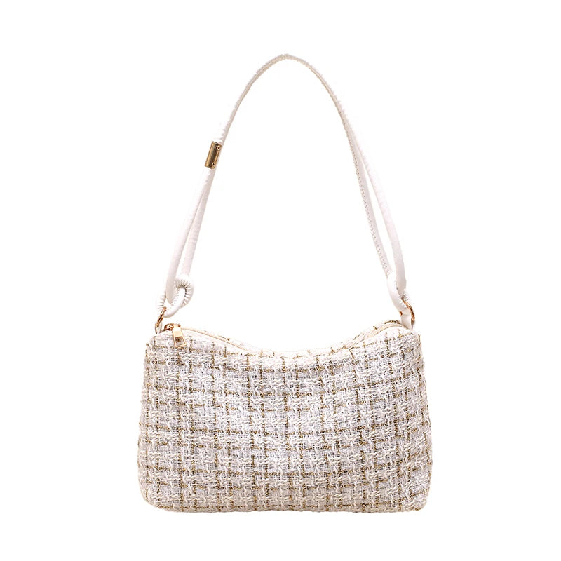 Bolso de hombro de invierno para mujer, bolso de mano con cremallera, bolso de mano informal de moda, bolso cruzado