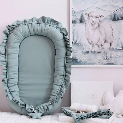 Cuna para bebé, parachoques, nido de bebé, ropa de cama infantil de algodón, nido portátil para recién nacidos, ajustable, portátil, para dormir juntos