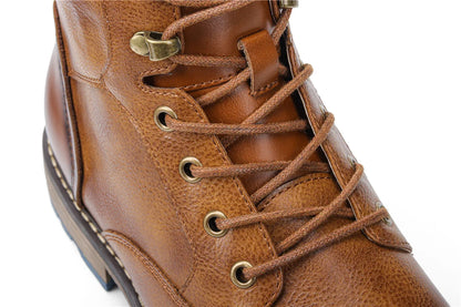 Botas retro para hombre, talla 7-13, moda 2023, cómodas botas de cuero para primavera.