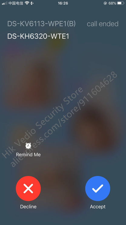 Videoportero interior Hikvision DS-KH6320-WTE1 con pantalla TFT de 7 pulgadas, PoE, WiFi, estación IP y compatibilidad con varios idiomas.