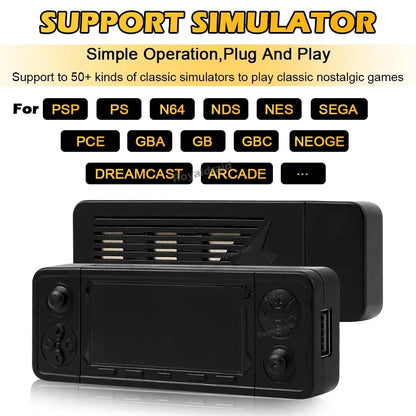Consola de videojuegos X9 PRO GameStick 4K HD para TV, 128 GB, 256 GB, juegos 3D para PSP/PS1/N64/NDS, más de 40 simuladores, juegos retro, controlador dual de 2,4 GB