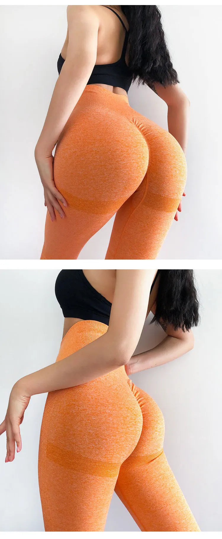 Conjunto deportivo para mujer, top deportivo, leggings de yoga, sujetador deportivo, leggings sin costuras para realce de glúteos.