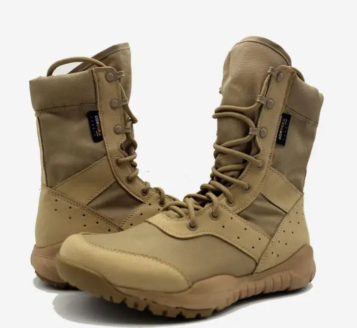 Botas de trabajo para hombre SFB Light, impermeables, con cordones, estilo táctico, de malla, para motocicleta.
