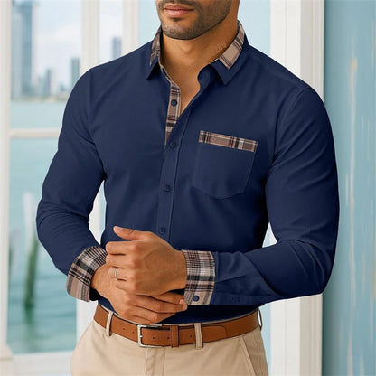 Camisas de vestir para hombre, camisas informales para la oficina y actividades al aire libre, camisas suaves y cómodas para la calle, camisetas de alta calidad para hombre, tallas grandes