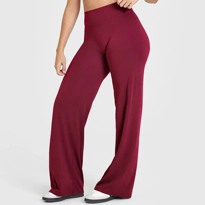 Pantalones rectos de tejido ultrasuave tipo mantequilla para mujer, pantalones de yoga de talle medio, mallas deportivas de tacto natural, leggings de pilates, pantalones deportivos para correr.