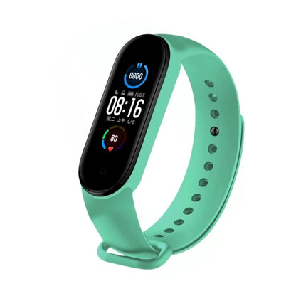 Reloj inteligente M6 para hombre y mujer, pulsera deportiva con control del ritmo cardíaco y de la presión arterial, resistente al agua y multifunción.