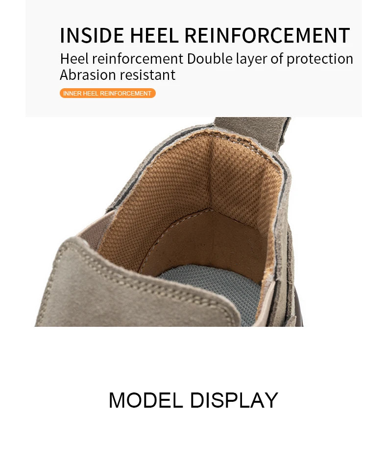 Zapatos de seguridad de moda con puntera de acero para hombre, zapatillas de trabajo, tenis de seguridad, protección industrial para los pies. Originales.