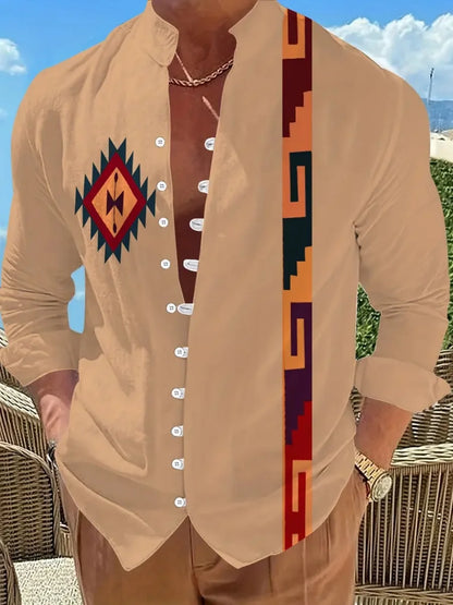 Nuevas camisas de manga larga de moda para hombre, camisas casuales de moda para calle y exterior, camisas de lino, entrega rápida