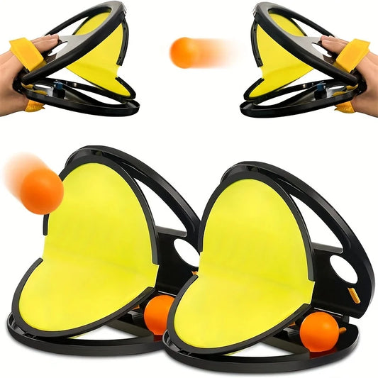Juego de lanzar y atrapar pelotas (2 raquetas y 4 pelotas), ideal para jugar al aire libre en la playa, el parque o el patio.